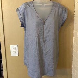 Women's zip up silver Express Blouse